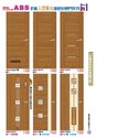 P94 ABS新潮立體雕紋厚板 安居門系列